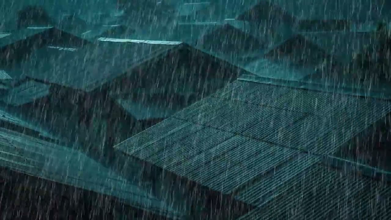 No Ads Rain Sounds for Sleeping – Massive Rain ASMR On the Tin Roof for Insomnia