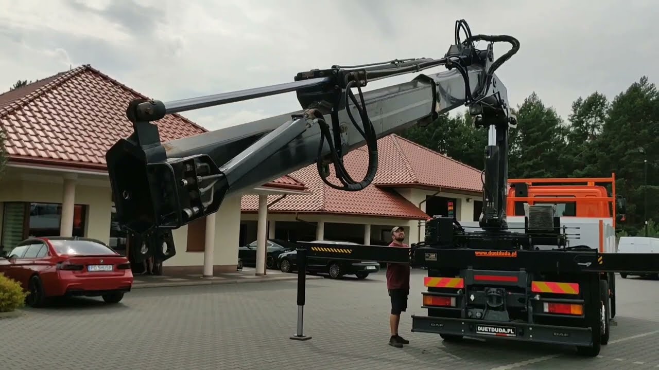 DAF CF 85.380 HDS HIAB 220C z Pilotem Oś Skrętna duetduda.pl