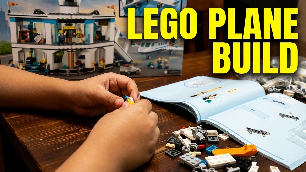 BUILDING THE PLANE FROM LEGO #60502 Part #1  #1million