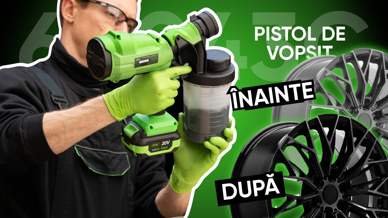 Set de Pistol de Vopsit cu Acumulator și &Icirc;ncărcător: PICTEAZĂ UȘOR, RAPID ȘI FĂRĂ CABLURI | 60043C