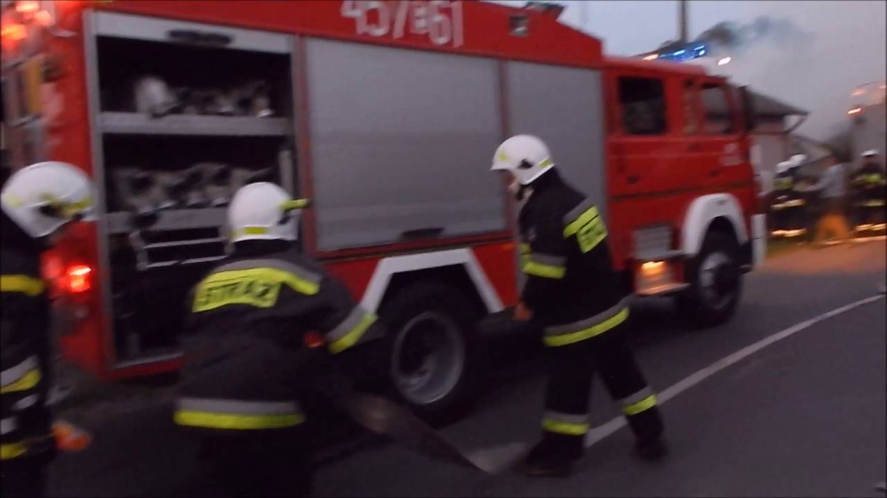 Pożar gospodarstwa w Zielkowicach k. Łowicza. 18.09.2016.