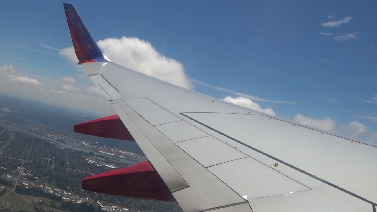 Southwest Airlines 737-700 Pushback, Taxi, & Takeoff from Portland (PDX)