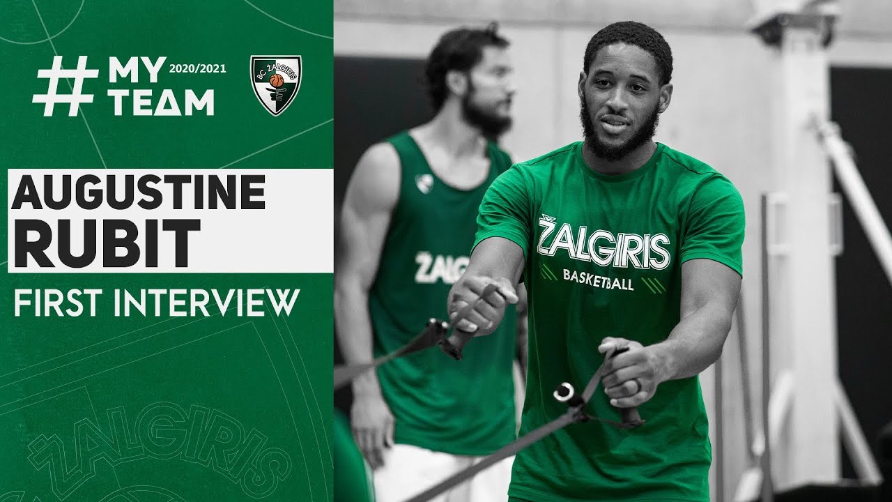 Augustine Rubit checks in for his first interview in green
