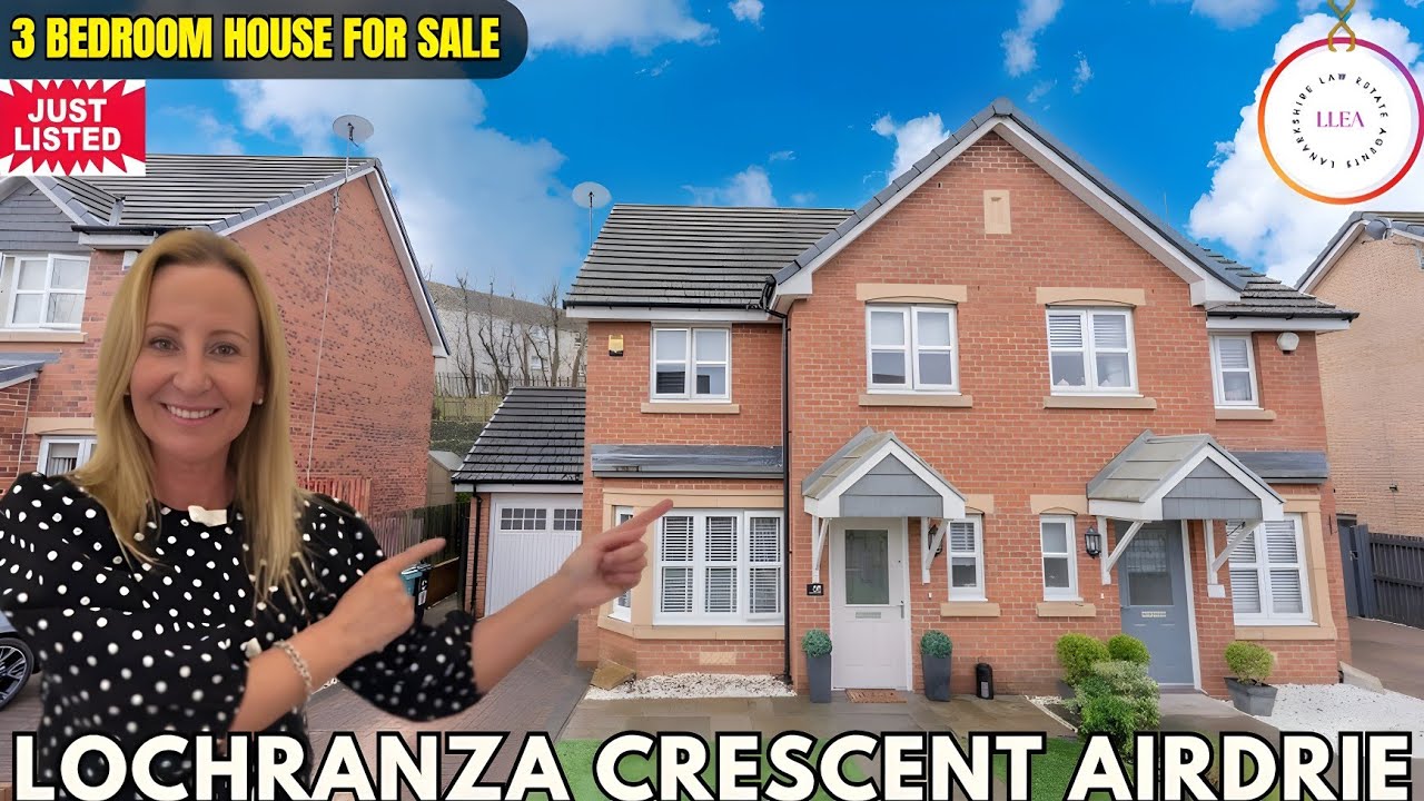 3 Bedroom Semi-Detached House for Sale in Airdrie | Lochranza Crescent Property Tour