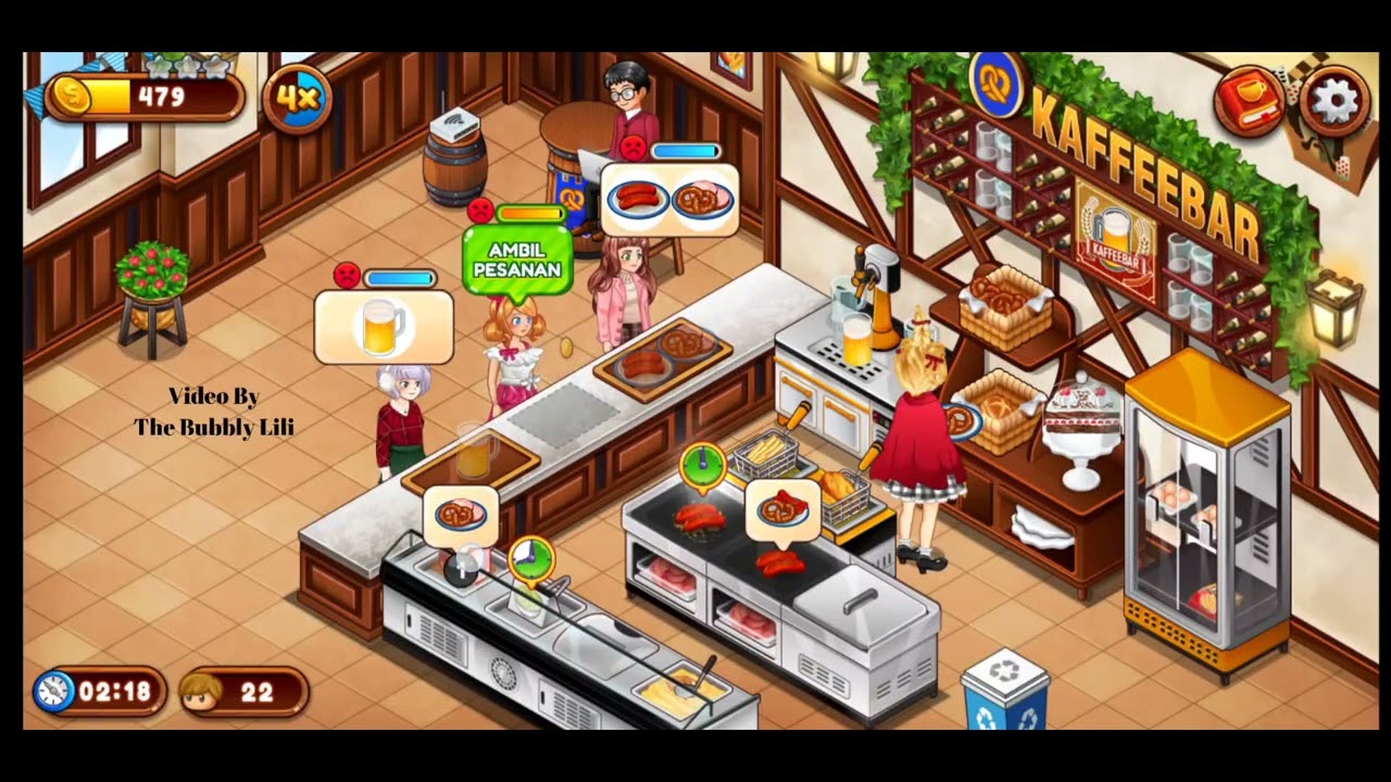 Cafe Panic Restoran Jerman Level 25 / 3 Bintang