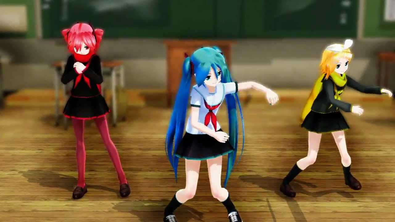 【MMD】Hare Hare Yukai - Miku, Teto & Rin (Camera Download)