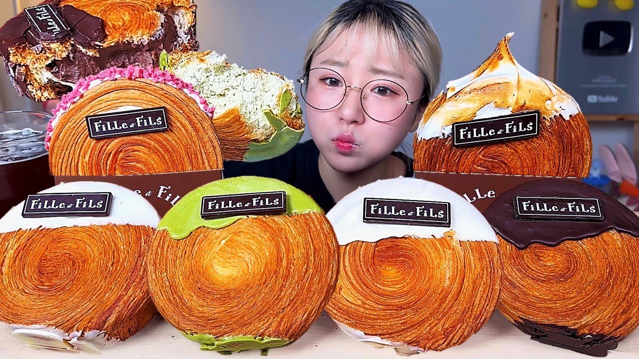 뚜르비옹🌀 144겹 크림 페스츄리 프랑스 디저트 먹방 Dessert Mukbang | Cream Pastry | クリームペストリーFrench dessert