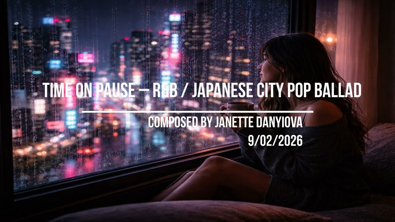 Time on Pause – R&B Japanese City Pop Ballad (NEW Composition with Lyrics)