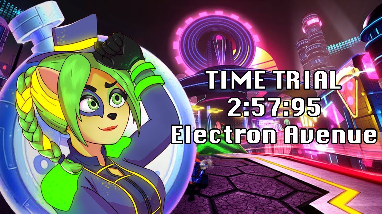 CTR Nitro Fueled - Electron Avenue Time Trial 2:57:95 (NO SPEEDGHOST)