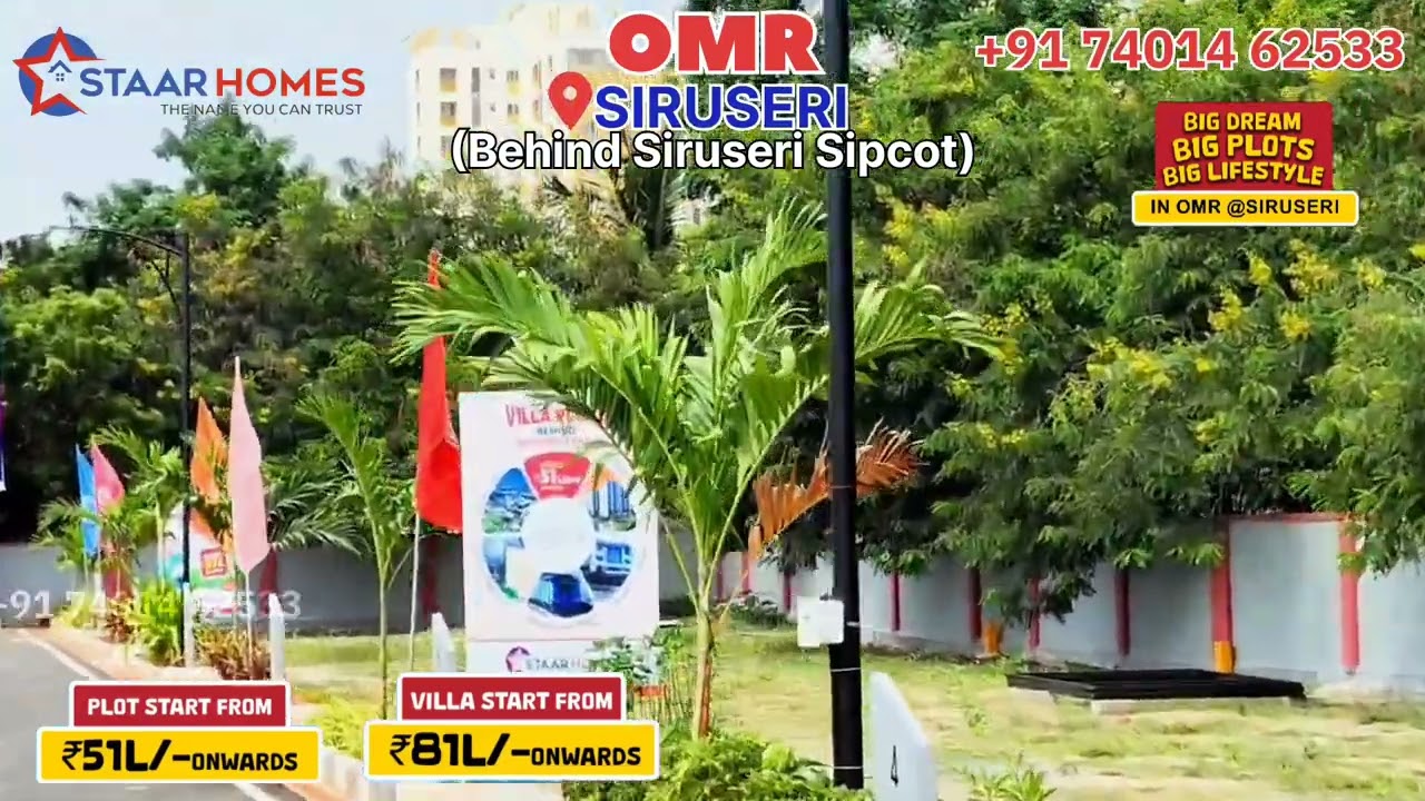 Siruseri Plots for sale 7401462533 #siruseriplots #navalurplots #property #trending #omrproperty