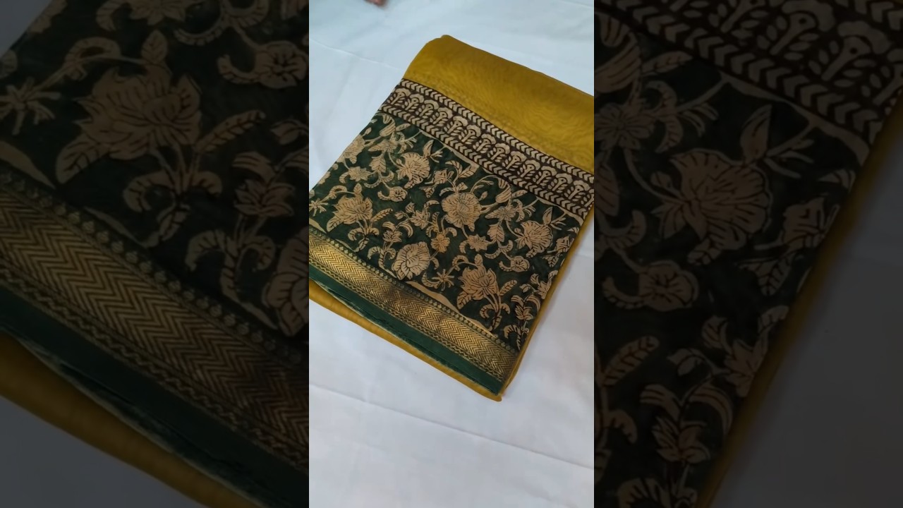 Maheshwari Silk Saree | Bagru Print Sarees | Handloom Sarees #shopnow