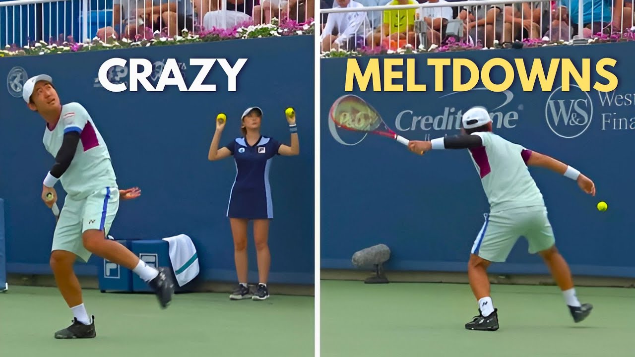 Yoshihito Nishioka's Craziest Tennis MELTDOWNS!