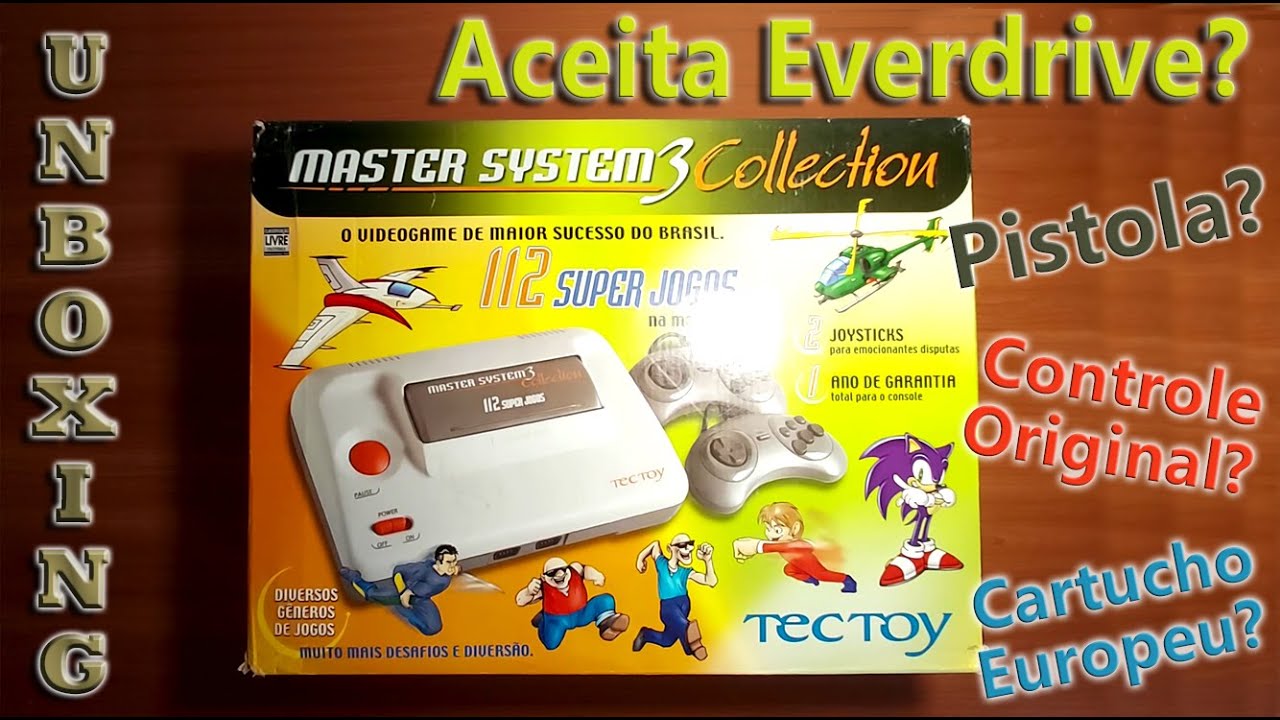 Master System 3 Collection 112 jogos - Aceita Everdrive? - Review e Testes com o aparelho da Tec Toy
