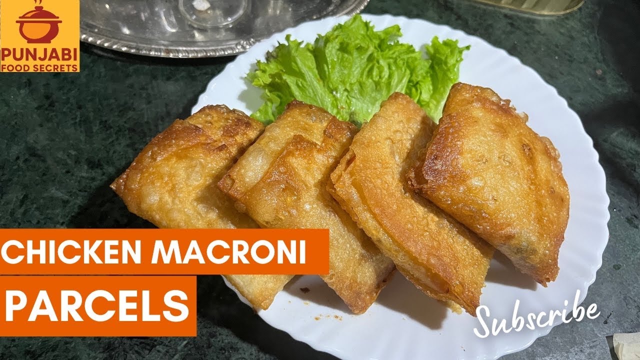 Golden Chicken Macaroni Parcels Stuffed with Creamy, Cheesy Goodness @PunjabiFoodsecrets85 #food# 