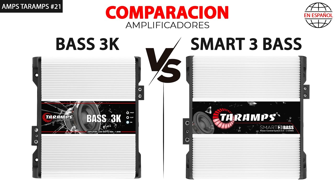 AMPS TARAMPS #21 - COMPARACIÓN ENTRE LOS AMPLIFICADORES BASS 3K Y SMART3 BASS