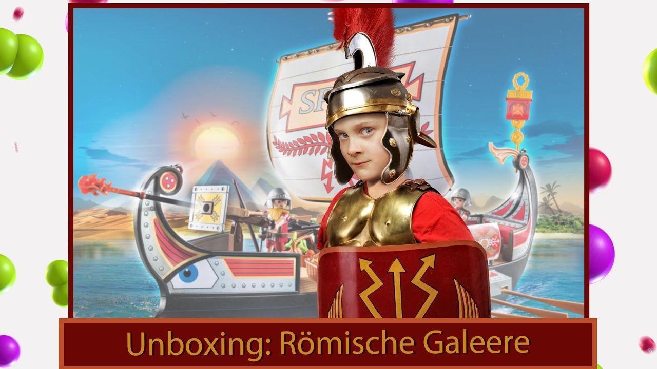 vlog: Unboxing von Playmobil Römisches Schiff - Römische Galeere 5390