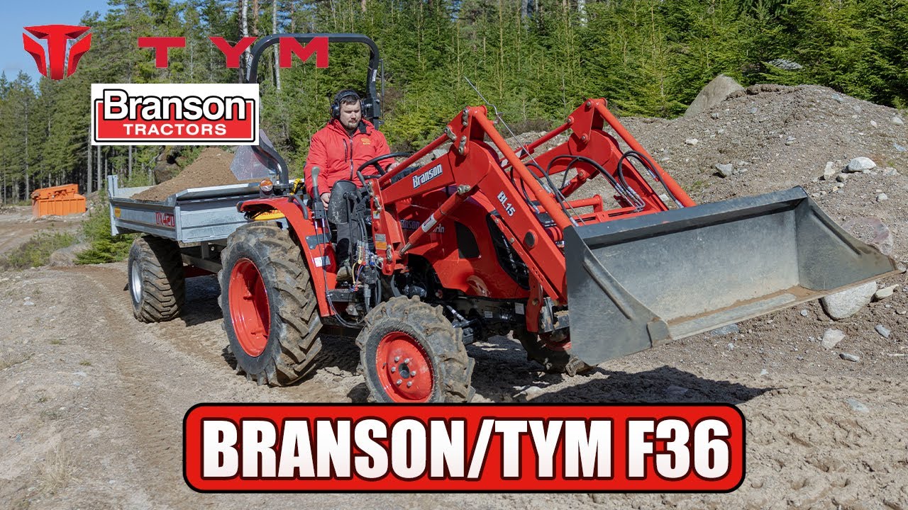 Branson TYM 36 med Kranman tippvagn DX420V