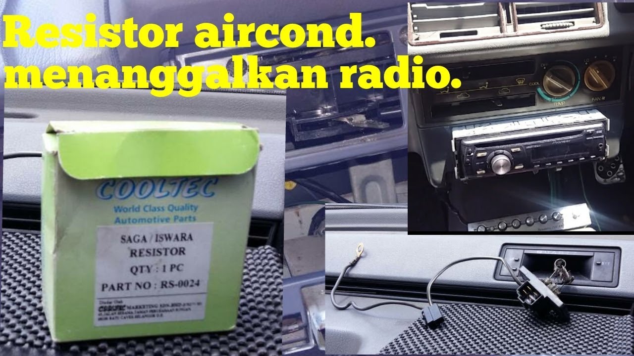 Cara ganti Resistor aircond kereta, DIY (Automotif)