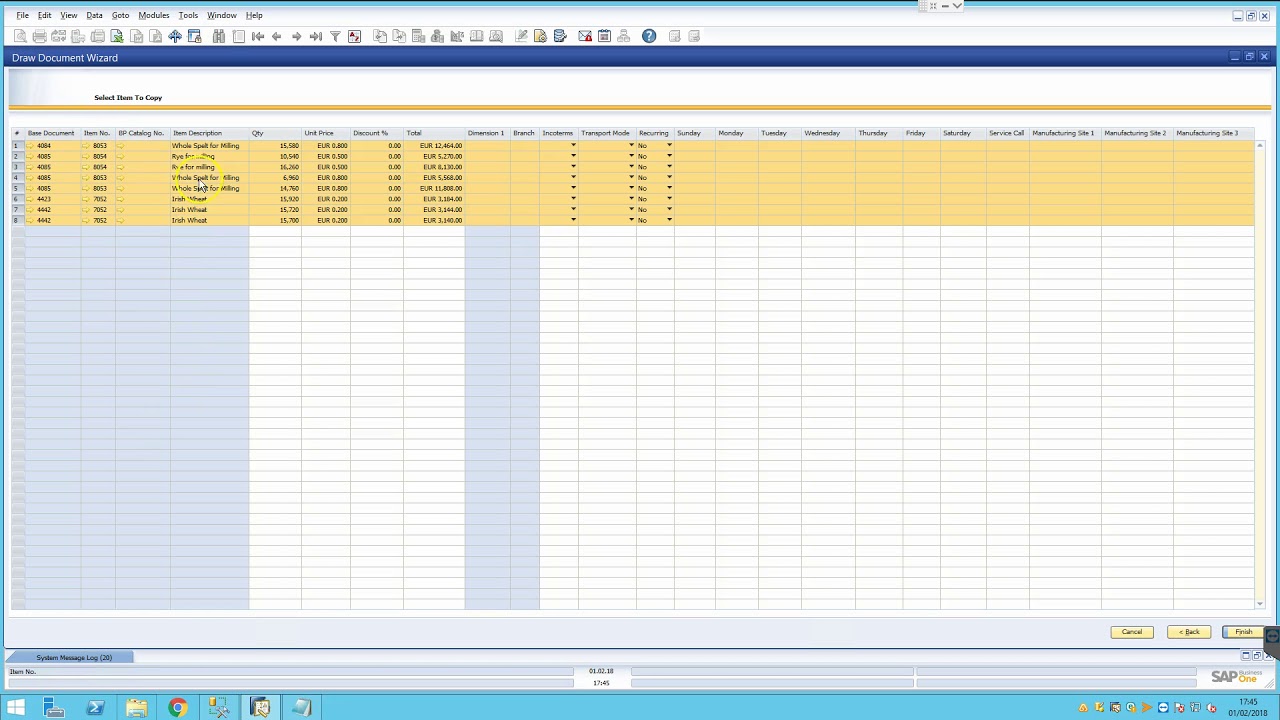 SAP B1 Goods Receipt PO to AP Invoice