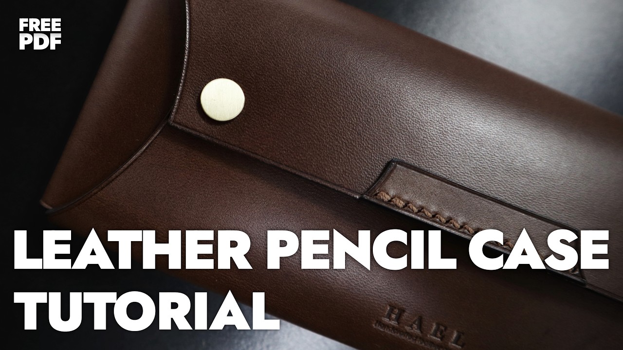 Leather craft Pencil Case PDF/ Making a leather pencil case/ 가죽공예 가죽필통 만들기/ 무료패턴