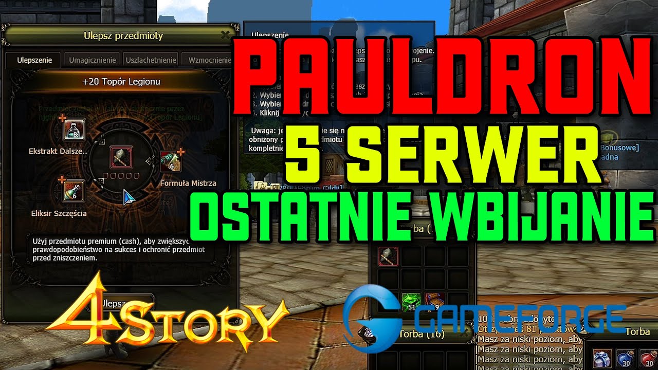 4story Gameforge PL - OSTATNIE ULEPSZANIE (Pauldron)