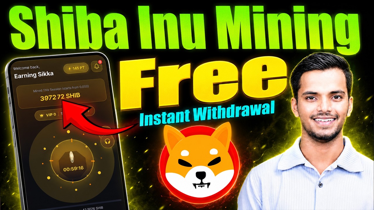 🔥NEW SHIBA INU MINING APP | New Mining App Today | 🚀 Best Crypto Mining App Today