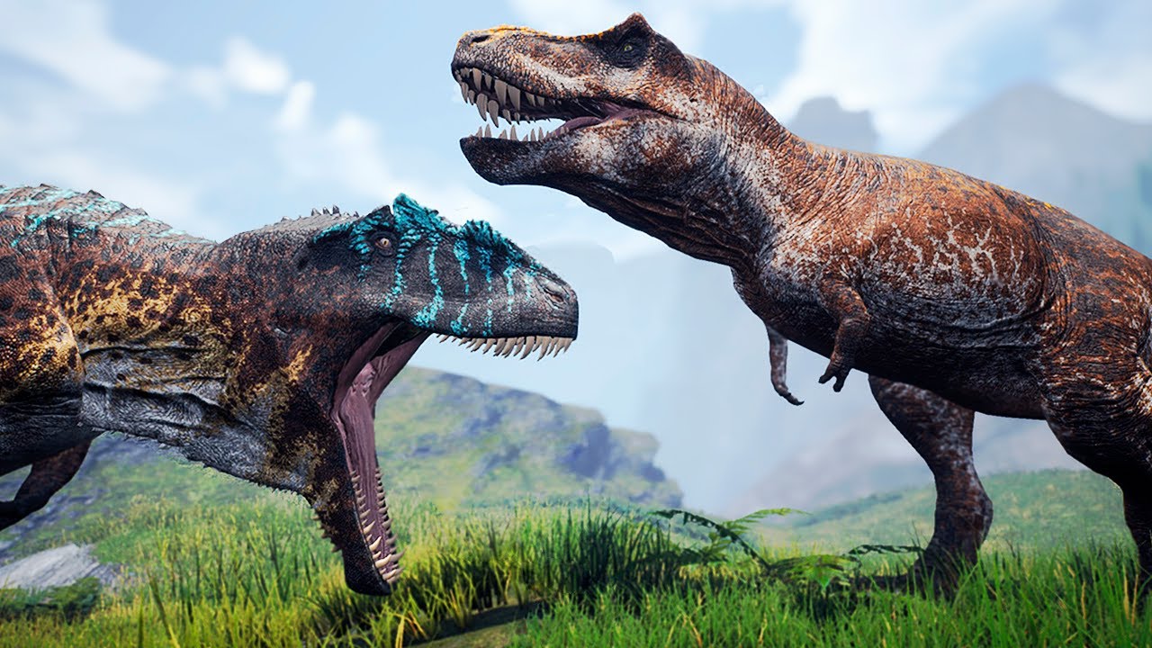 Tiranossauro Rex Eliminador de Giganotos! Área da Caça + Estranhos Amigos Rex | The Isle | (PT/BR) 🦖