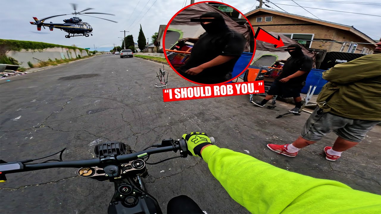 RIDING IN LA'S MOST DANGEROUS HOODS AND SAW THIS..