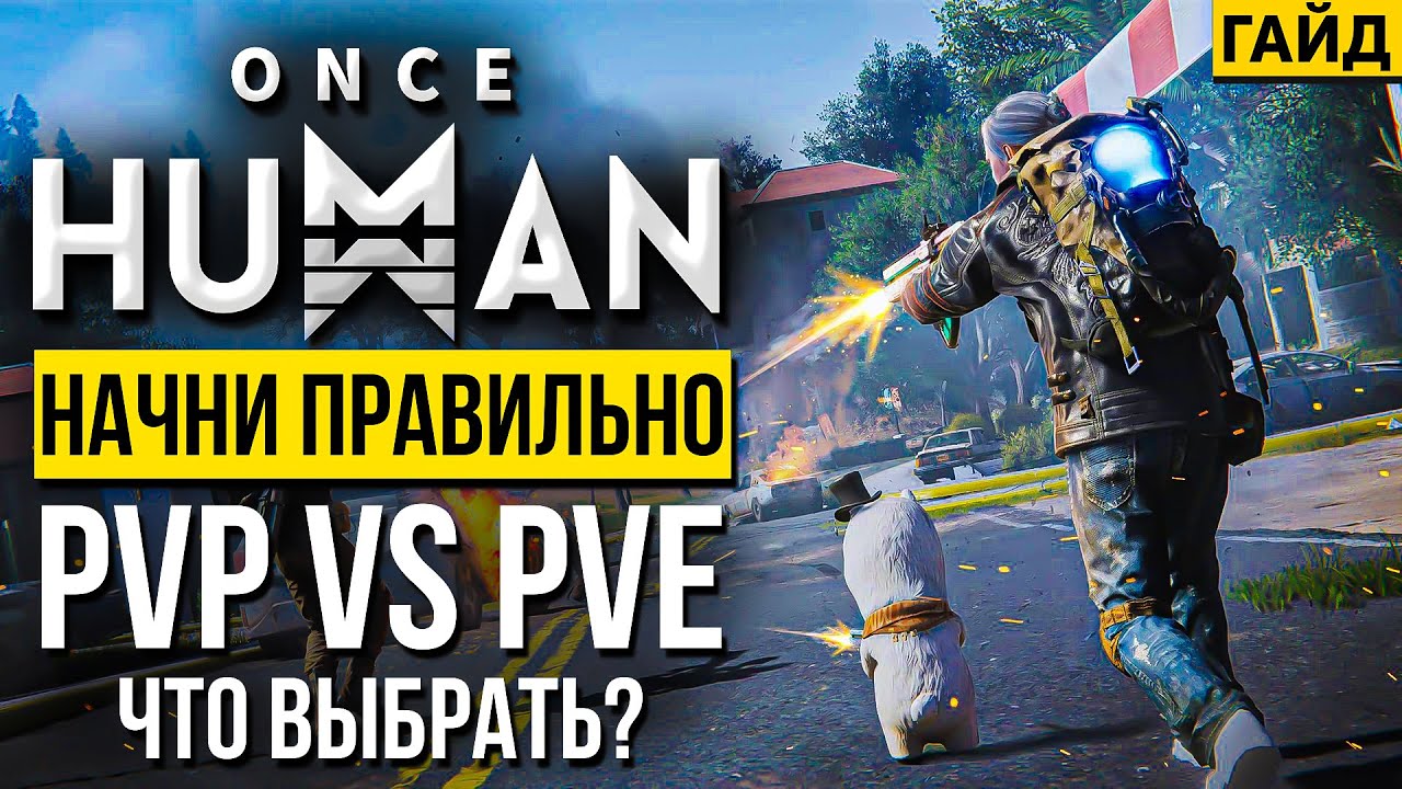 Как работает PvP в Once HUMAN? Где начать играть? На PvP или PVE сервере? В чём разница?