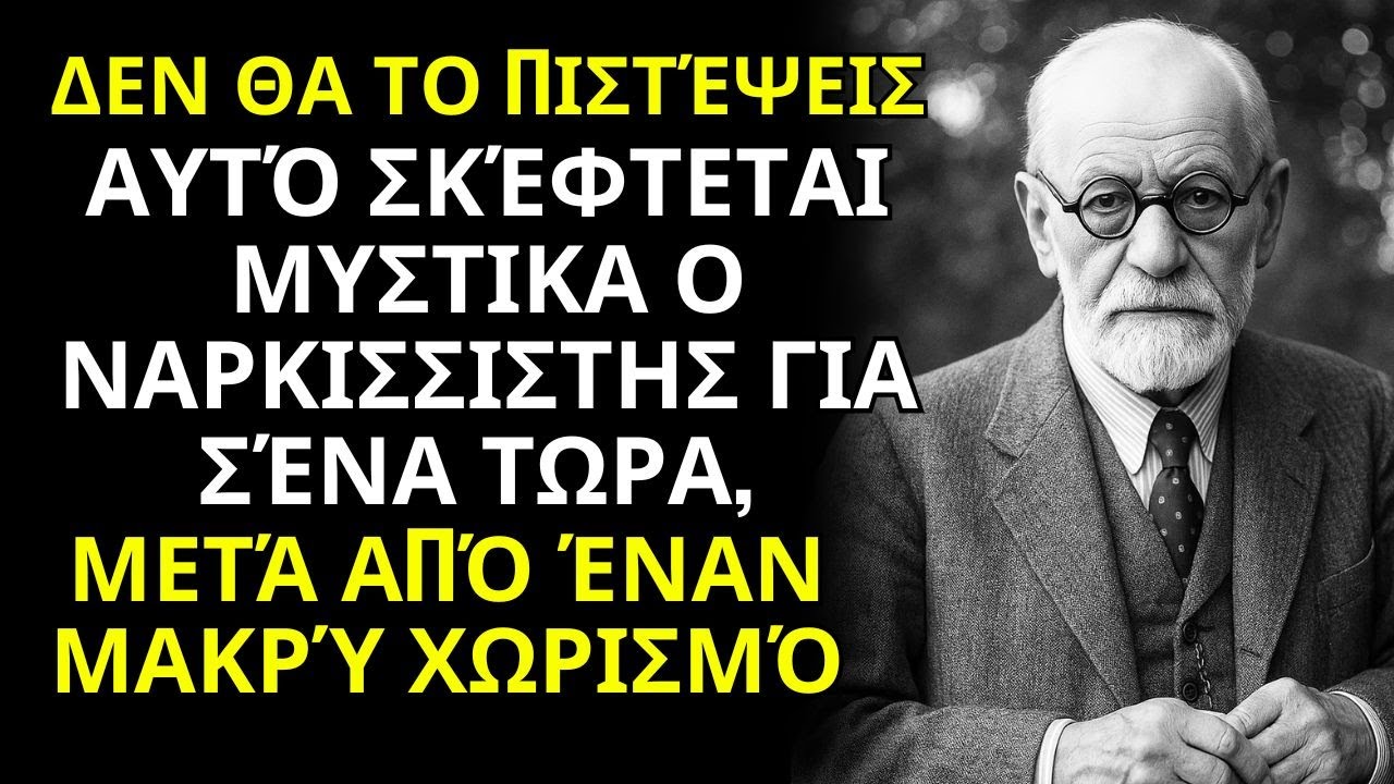 5 Σκέψεις ΣΚΛΗΡΕΣ Που Ο ΝΑΡΚΙΣΣΙΣΤΗΣ Έχει Για Σένα ΤΩΡΑ (Μετά Τον Χωρισμό) - Sigmund Freud