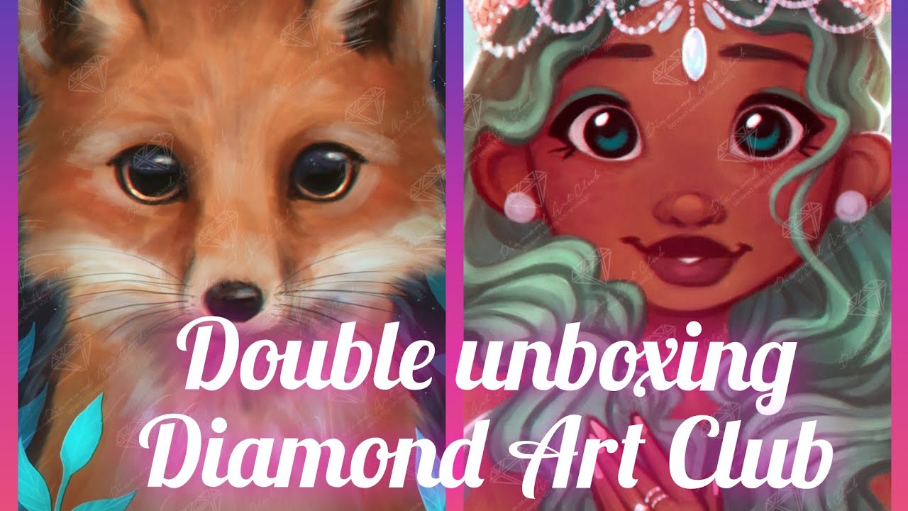 Распаковка двух товаров Diamond Art Club.
