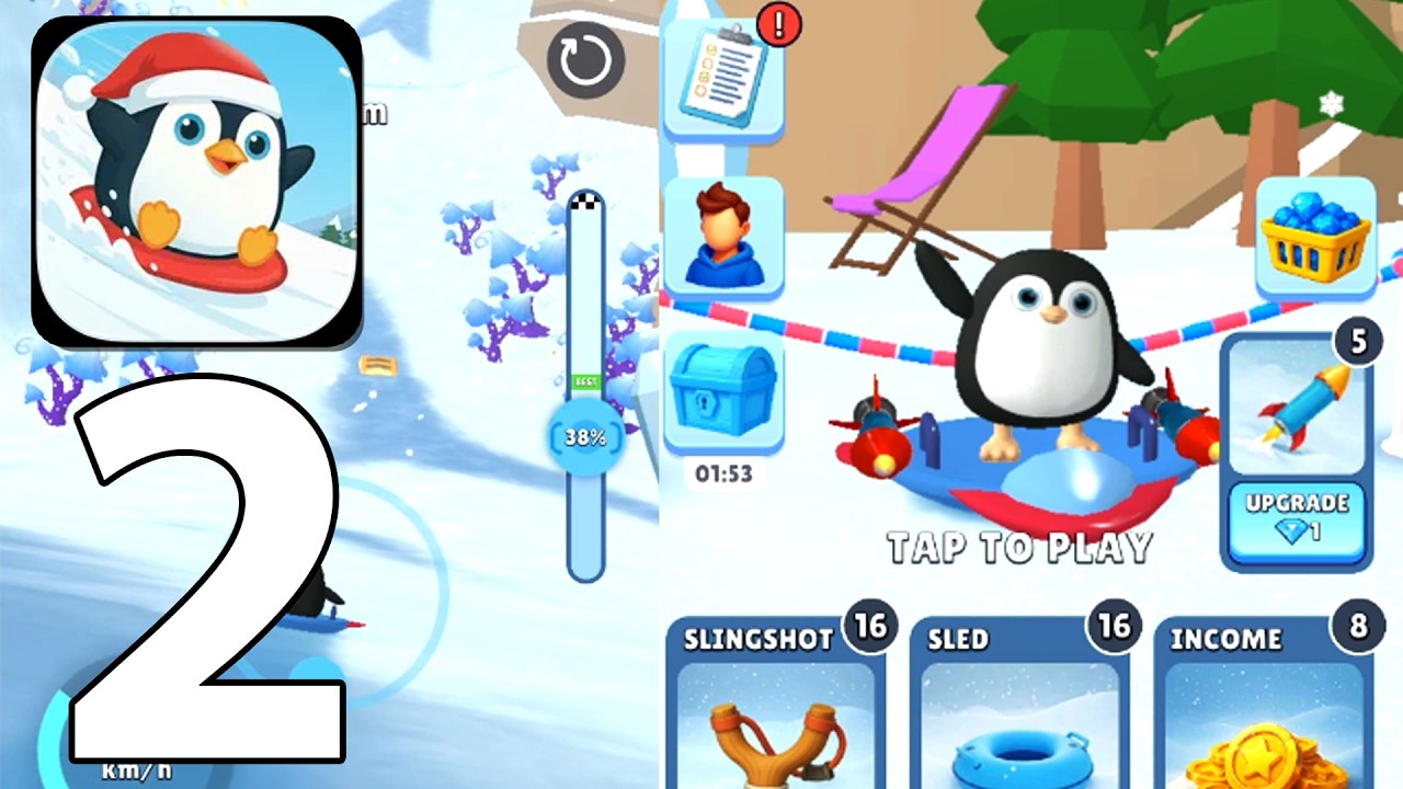 🐧Sled Surfers Gameplay Walkthrough Part 2 (iOS, Android)