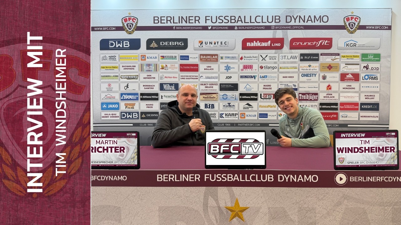 BFC-TV: Tim Windsheimer über Spielpraxis, Muskelkater und die Heimspiele im Sportforum
