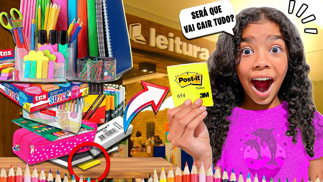 TODO MATERIAL ESCOLAR QUE FOR COLOCADO NO POST IT,  MINHA MÃE VAI PAGAR!