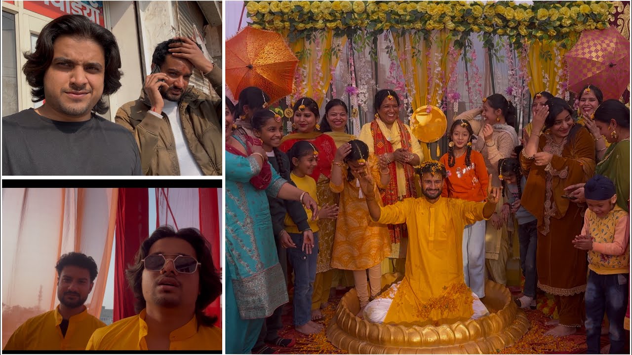 Haldi Vlog/ Bhai ki Shadi kapde Faad Diye😂❤️