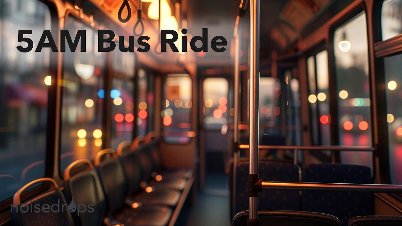 Early Morning METRO Bus to Downtown Houston 🚌 (5AM) — Rattles, Road Noise, Announcements (1 Hour)