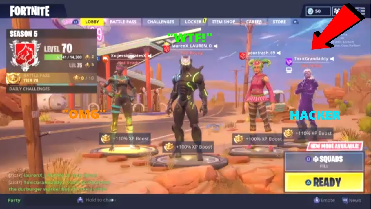 i FOUND a fortnite HACKER (LEAKED EMOTES AND SKINS)