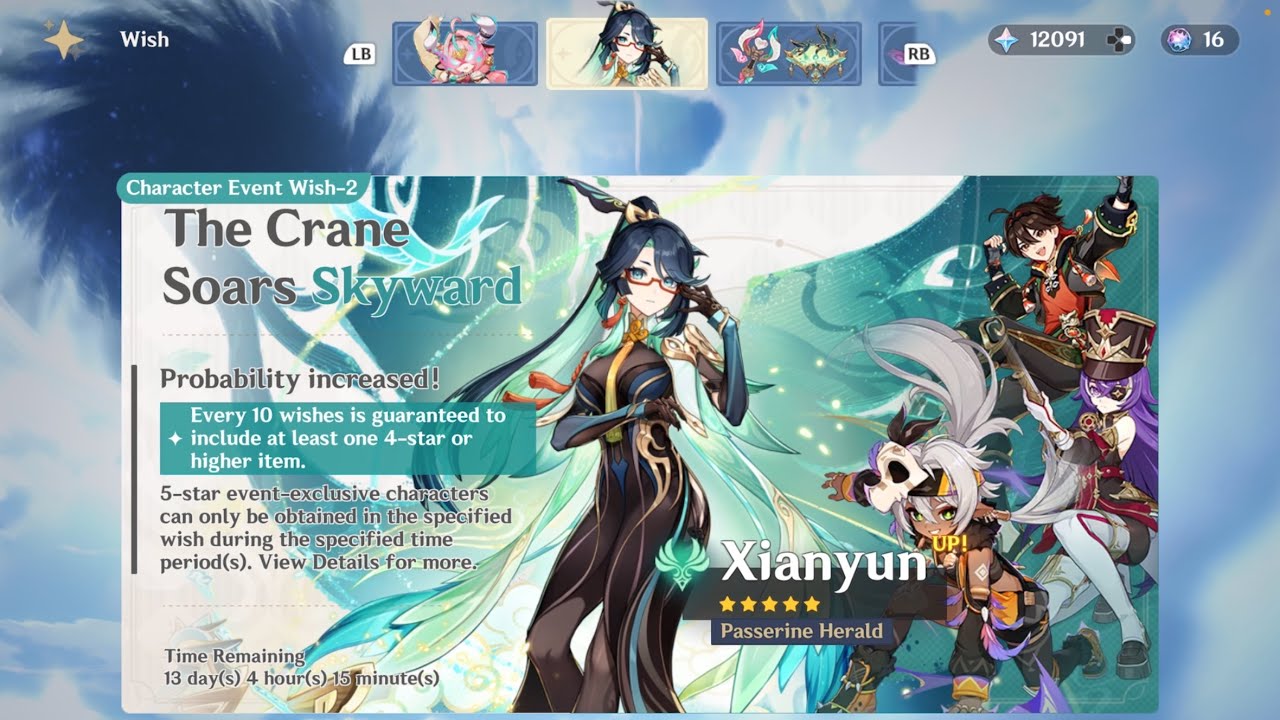Pulling For Xianyun (Free To Play) (Genshin 5.5)