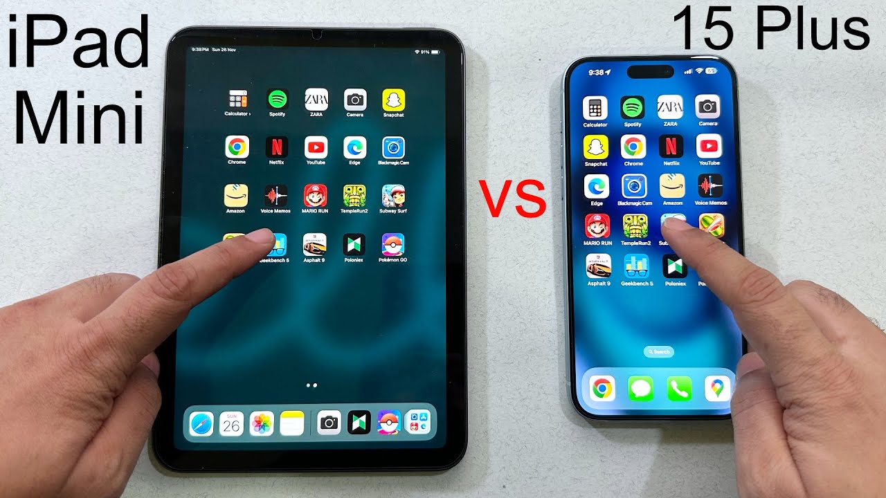 iPhone 15 plus vs iPad Mini - Speed Test