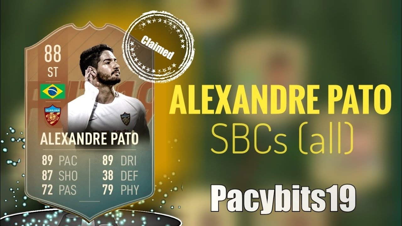Pacybits19 FLASHBACK ALEXANDRE PATO SBC(All SBCs)