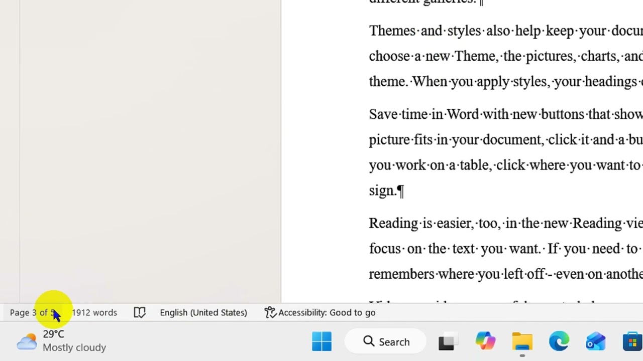 Word documents basics for IT 111