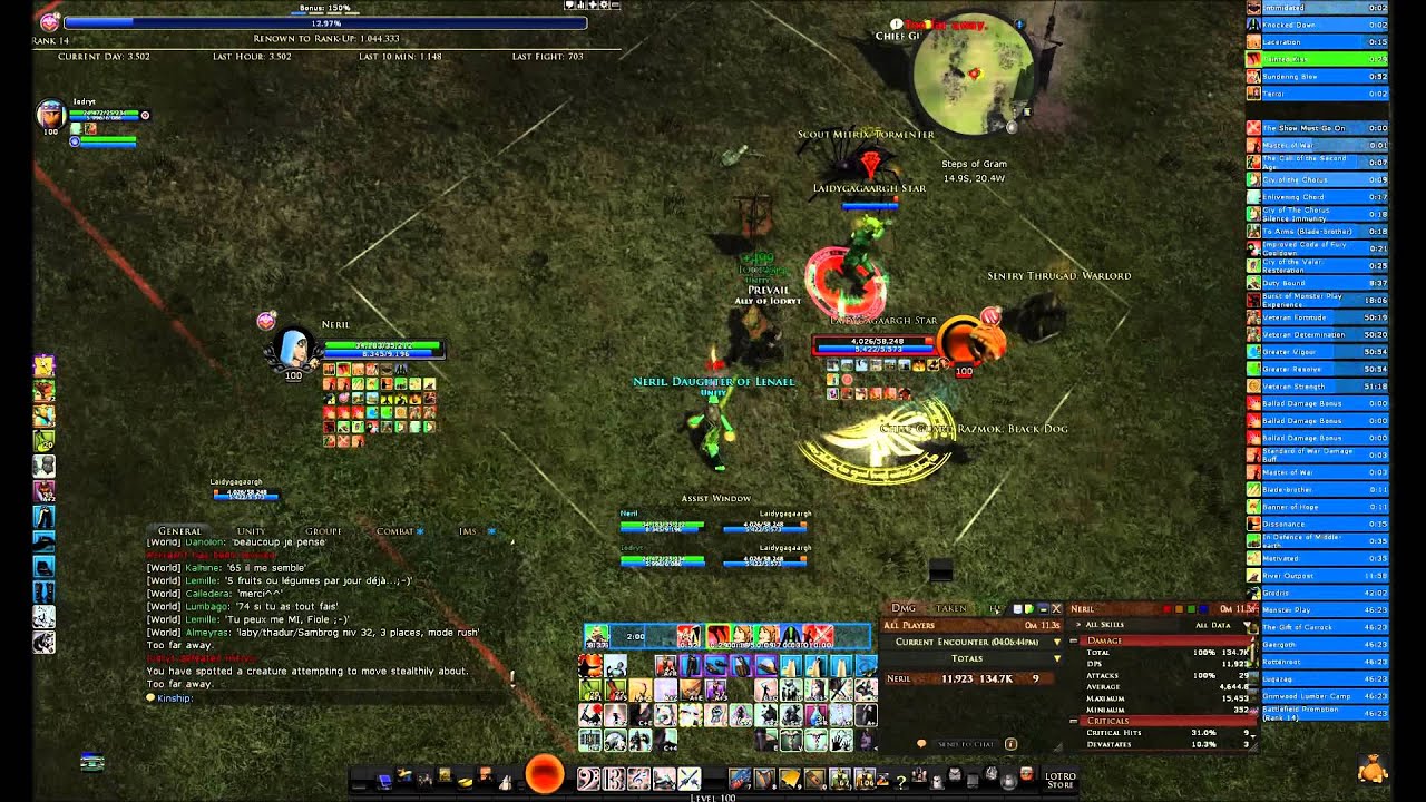 Lotro pvp / Minstrel lvl 100 (U15.1) /  I will not fall