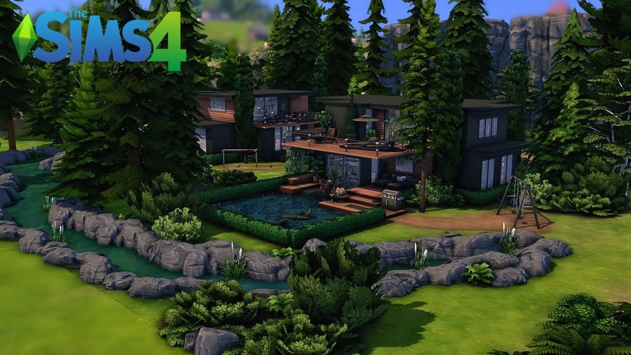 MODERN HOUSES IN THE MOUNTAINS ✨NEW KITS GIVEWAY✨ The Sims 4 Stop Motion