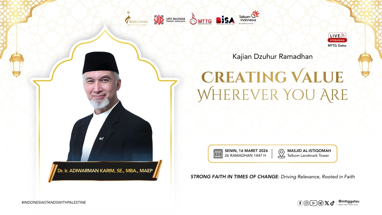 💻 [LIVE NOW]: KAJIAN DZUHUR RAMADHAN 👤 Bersama: Dr. IR. ADIWARMAN KARIM, SE., MBA., MAEP