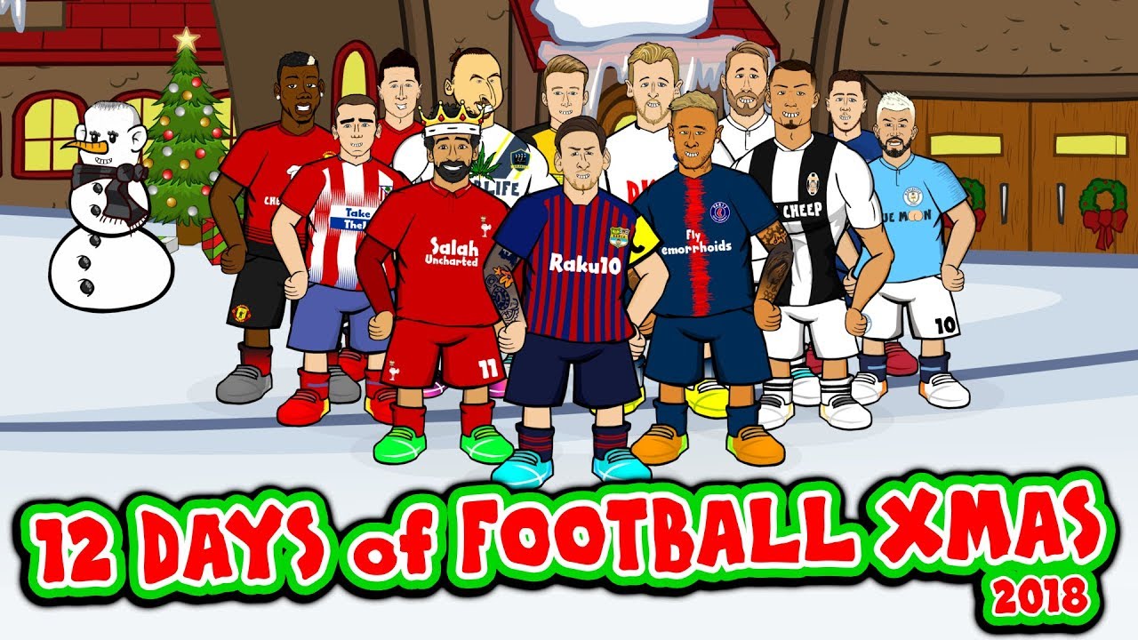 ⚽️🎄12 Days of Football Christmas 2018🎄⚽️(Feat Messi, Ronaldo, Griezmann, Salah, Neymar & more)