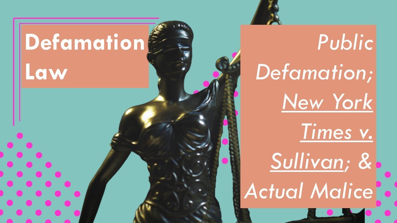 What is Public Defamation Law? | Public-Figure Plaintiffs | Torts
