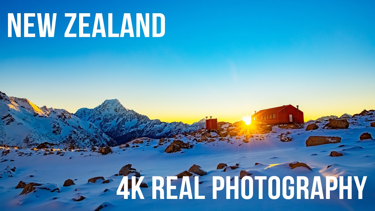 2 HOURS Aoraki Mt. Cook Sunrise at Mueller Hut – New Zealand Scenic Relaxation in  4K (NO AI)