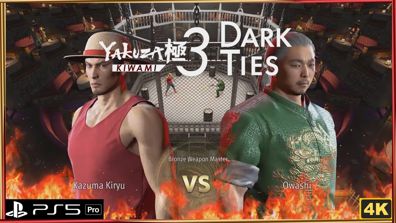 Yakuza Kiwami 3 - Coliseum Bronze Weapon Master S Rank Professional Difficulty & Build Timestamped