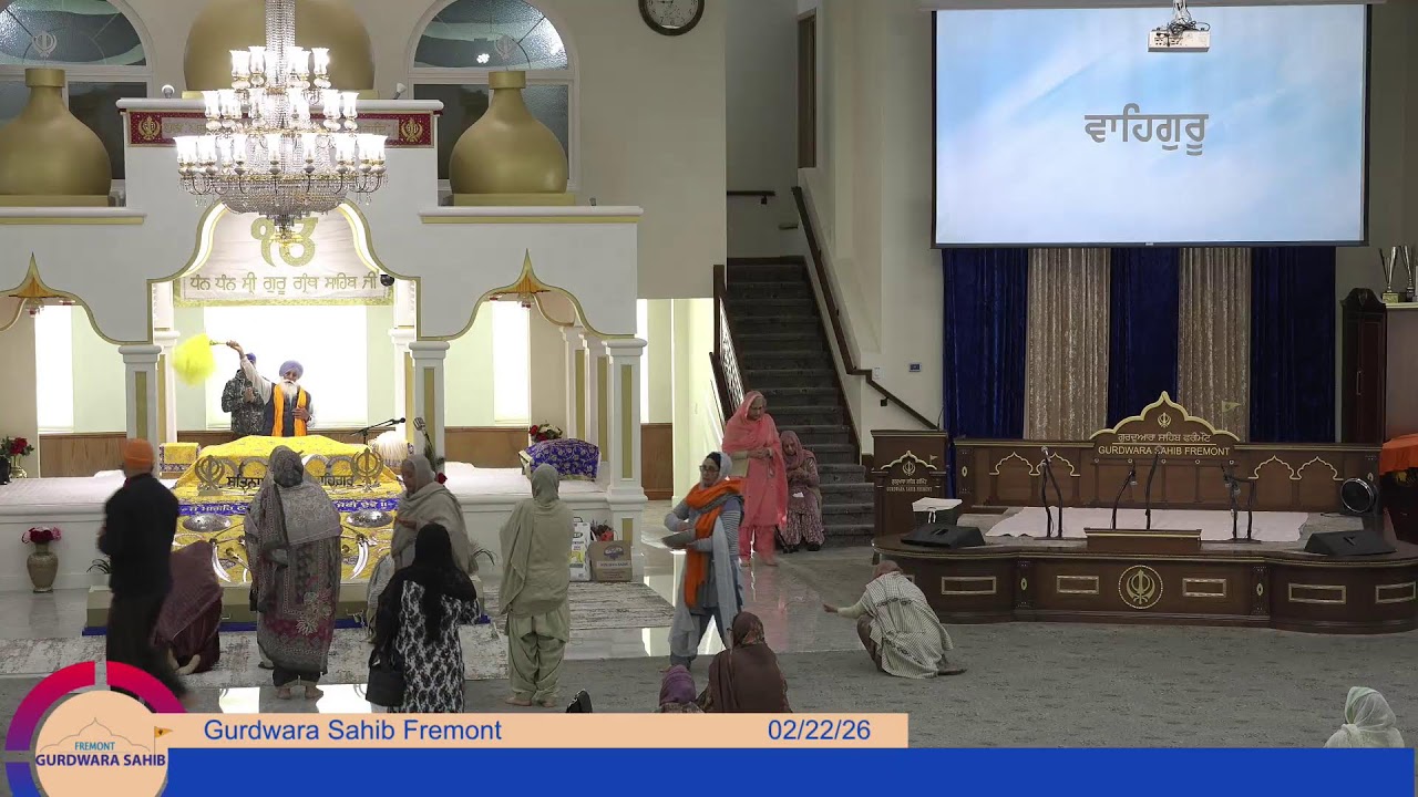 Gurdwara Sahib Fremont Morning Diwan 2026-02-22