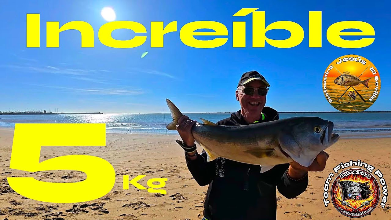 Increíble Captura de 5kg💥💣‼️Donde da una lucha espectacular.El Surfcasting es Maravilloso ‼️